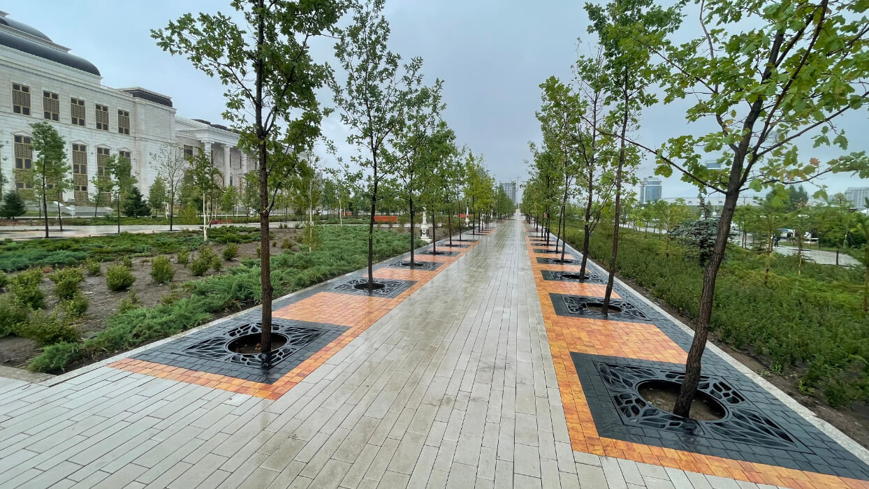 Приствольная решетка для дерева ZKING CRUST 1.2х1.2м Черная в Дербенте фото