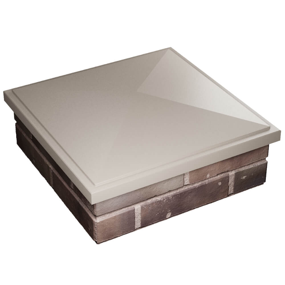 Колпак Zking БонаМоно Бежевый на столб 2х2 кирпича (515х515, 530х530мм) в Дербенте фото