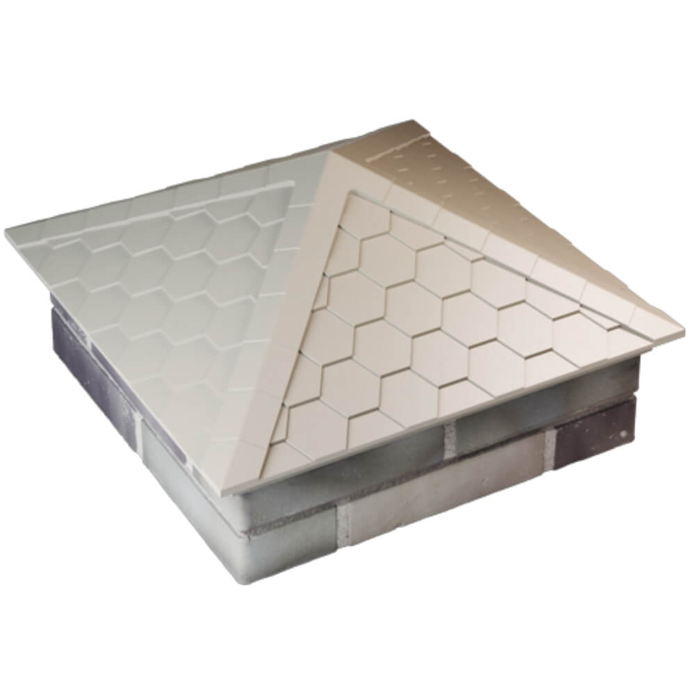 Колпак Zking Эверест Бежевый на столб 2х2 кирпича (535х535мм) Дербент фото