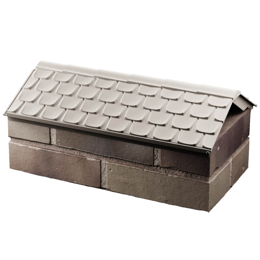 Парапет Zking Эльбрус Бежевый с посадкой на 1 кирпич (255мм) в Дербенте фото