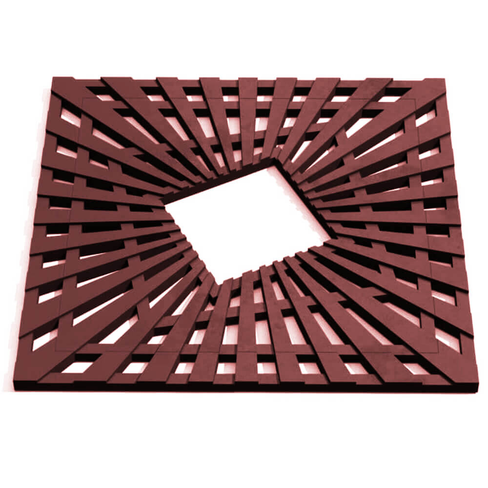 Приствольная решетка для дерева ZKING ATMOSPHERE 1.2х1.2м Коричневая Дербент фото