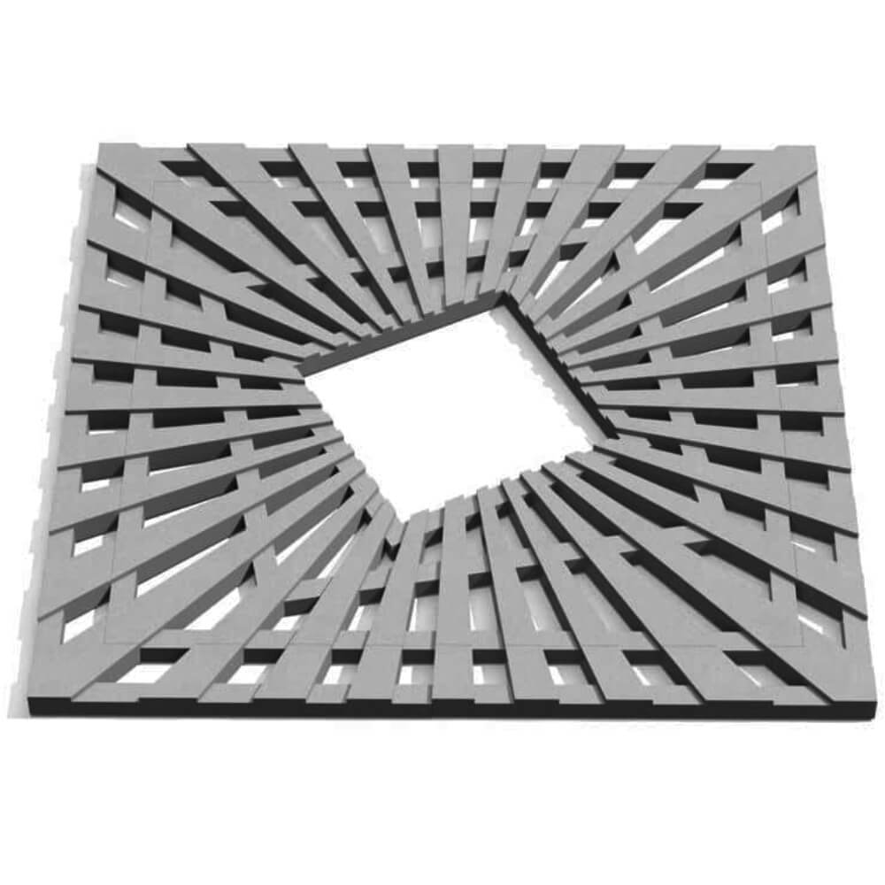 Приствольная решетка для дерева ZKING ATMOSPHERE 1.2х1.2м Серая Дербент фото