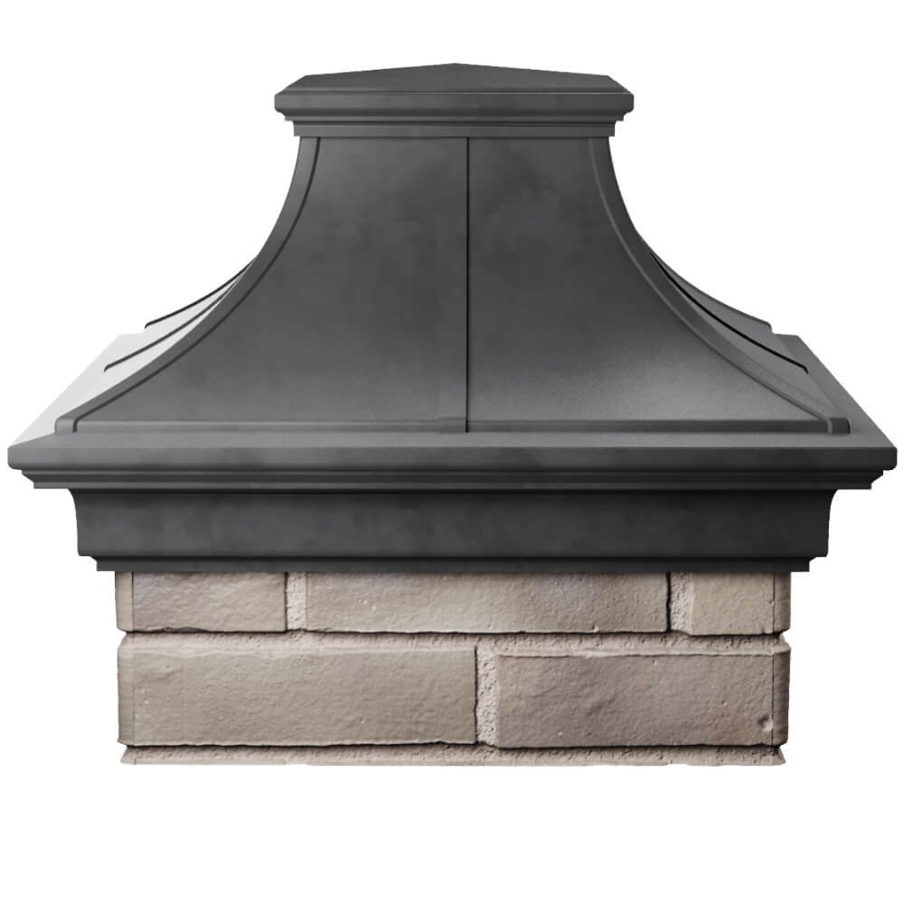 Колпак Zking Монблан Премиум Серый на столб 1.5х1.5 кирпича (385х385мм) Дербент фото