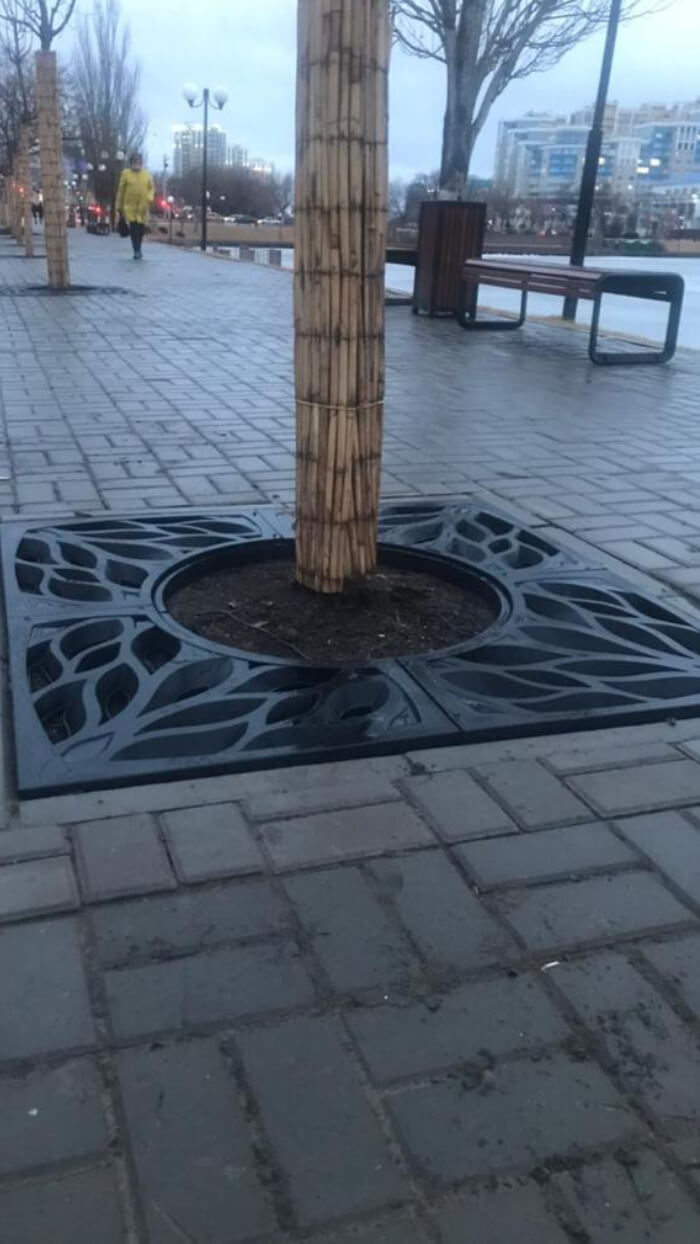 Приствольная решетка для дерева ZKING CRUST 1.2х1.2м Черная в Дербенте фото