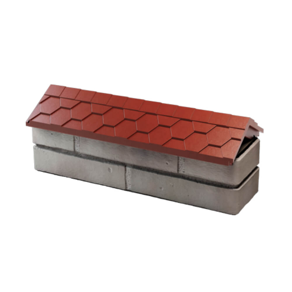 Парапет Zking Эверест Красный с посадкой на 0.5 кирпича (130мм) в Дербенте фото