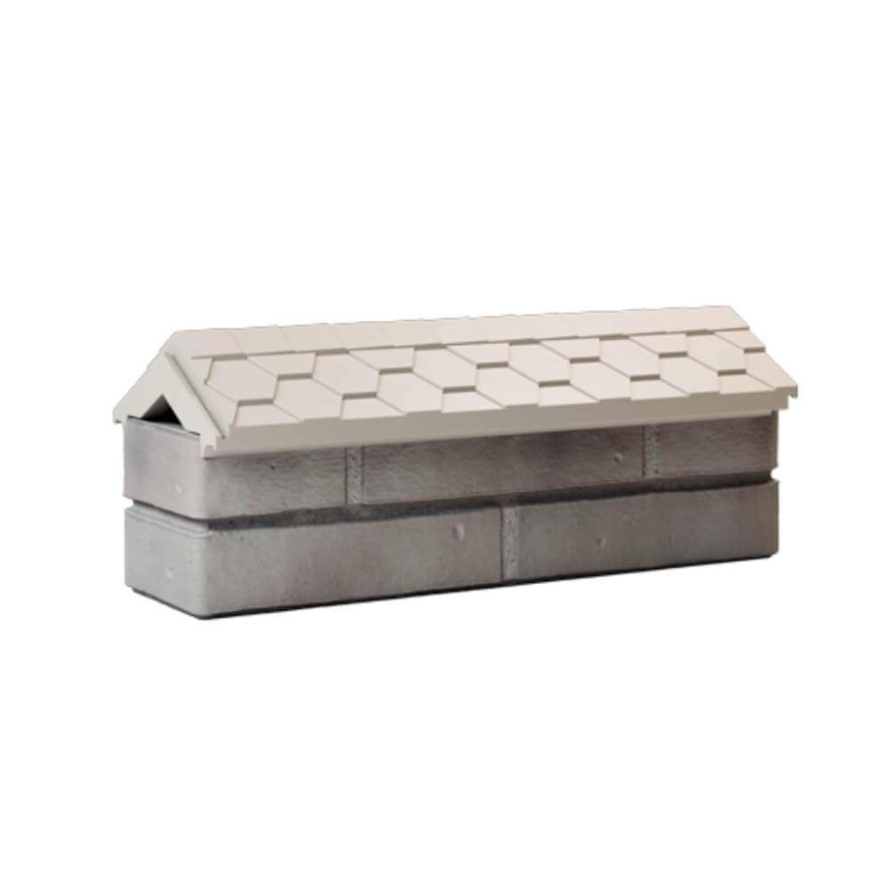 Парапет Zking Эверест Бежевый с посадкой на 0.5 кирпича (130мм) Дербент фото