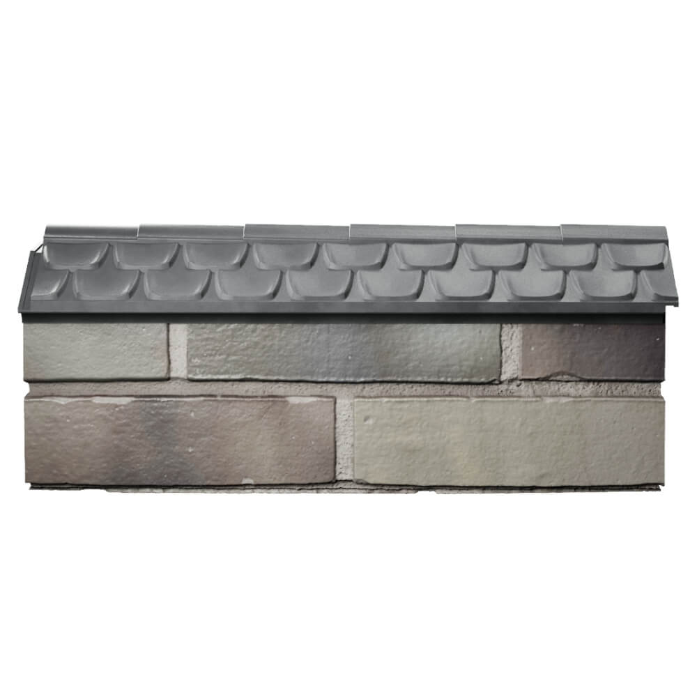 Парапет Zking Эльбрус Серый с посадкой на 0.5 кирпича (130мм) в Дербенте фото