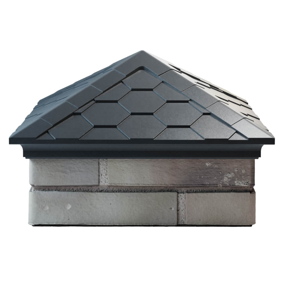 Колпак Zking Эверест Серый на столб 1.5х1.5 кирпича (390х390мм) Дербент фото