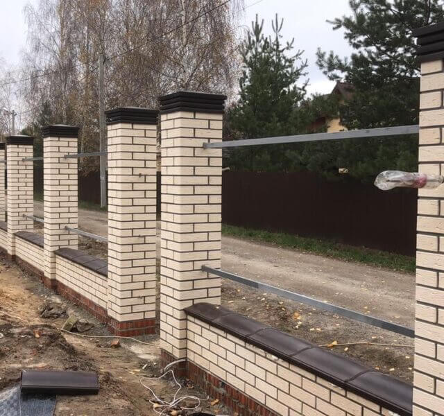 Колпак Zking Бона ХайТек Коричневый на столб 1.5х1.5 кирпича (385х385мм) в Дербенте фото