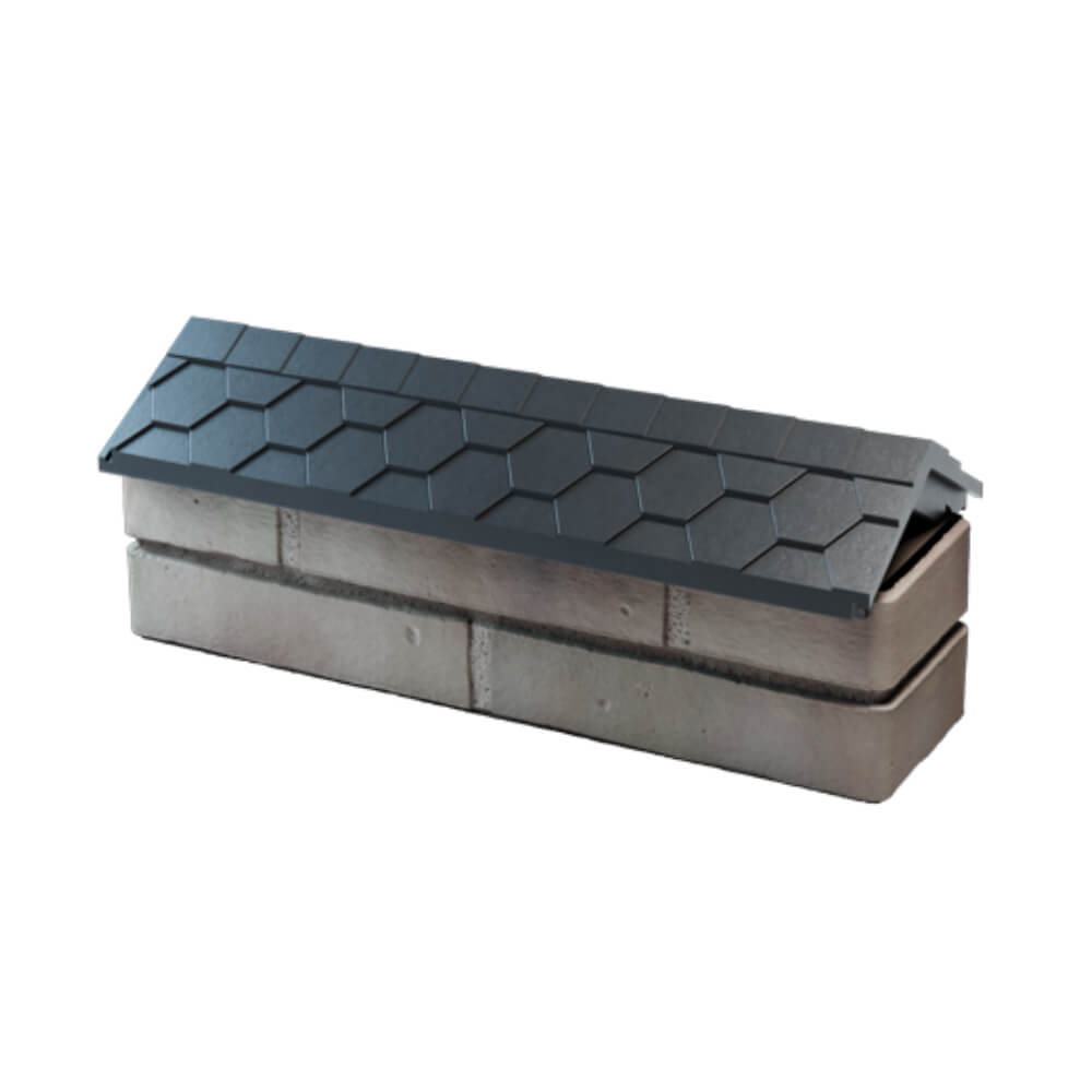 Парапет Zking Эверест Серый с посадкой на 0.5 кирпича (130мм) в Дербенте фото