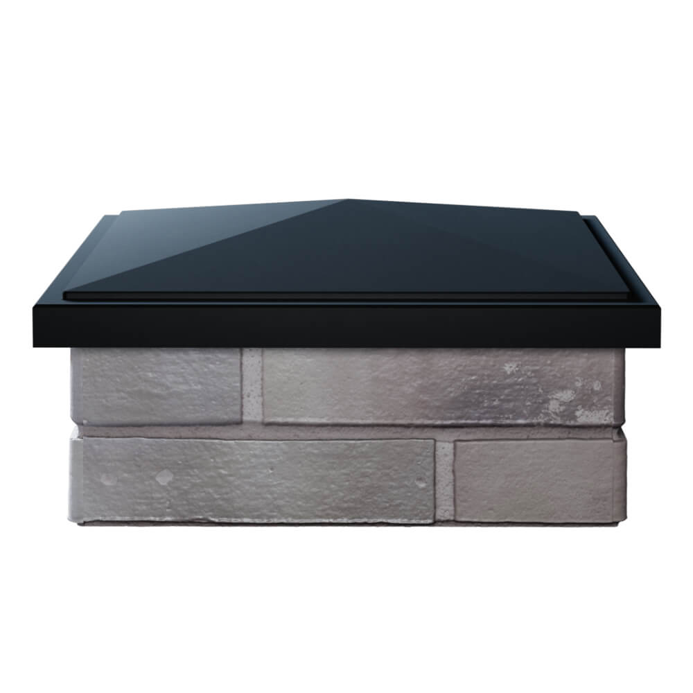 Колпак Zking БонаМоно Черный на столб 1.5х1.5 кирпича (385х385, 400х400мм) Дербент фото