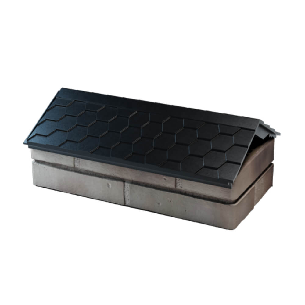 Парапет Zking Эверест Черный с посадкой на 1 кирпич (200/225/255мм) в Дербенте фото