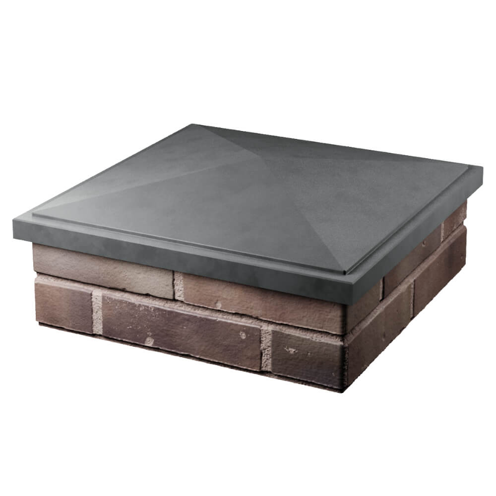 Колпак Zking БонаМоно Серый на столб 2х2 кирпича (515х515, 530х530мм) в Дербенте фото