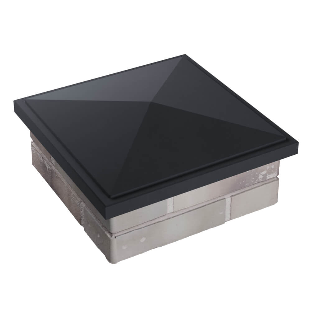 Колпак Zking БонаМоно Серый на столб 1.5х1.5 кирпича (385х385, 400х400мм) в Дербенте фото