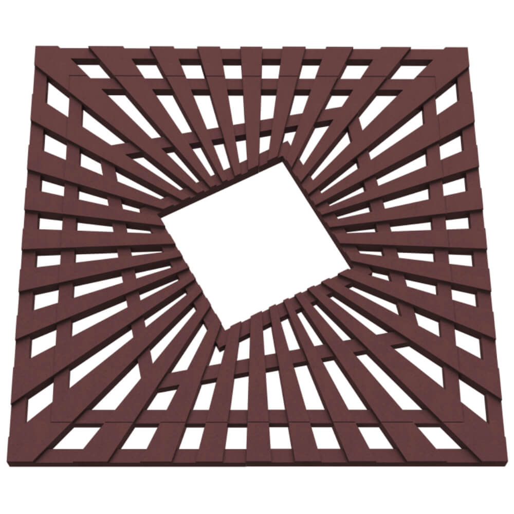 Приствольная решетка для дерева ZKING ATMOSPHERE 1.2х1.2м Коричневая в Дербенте фото