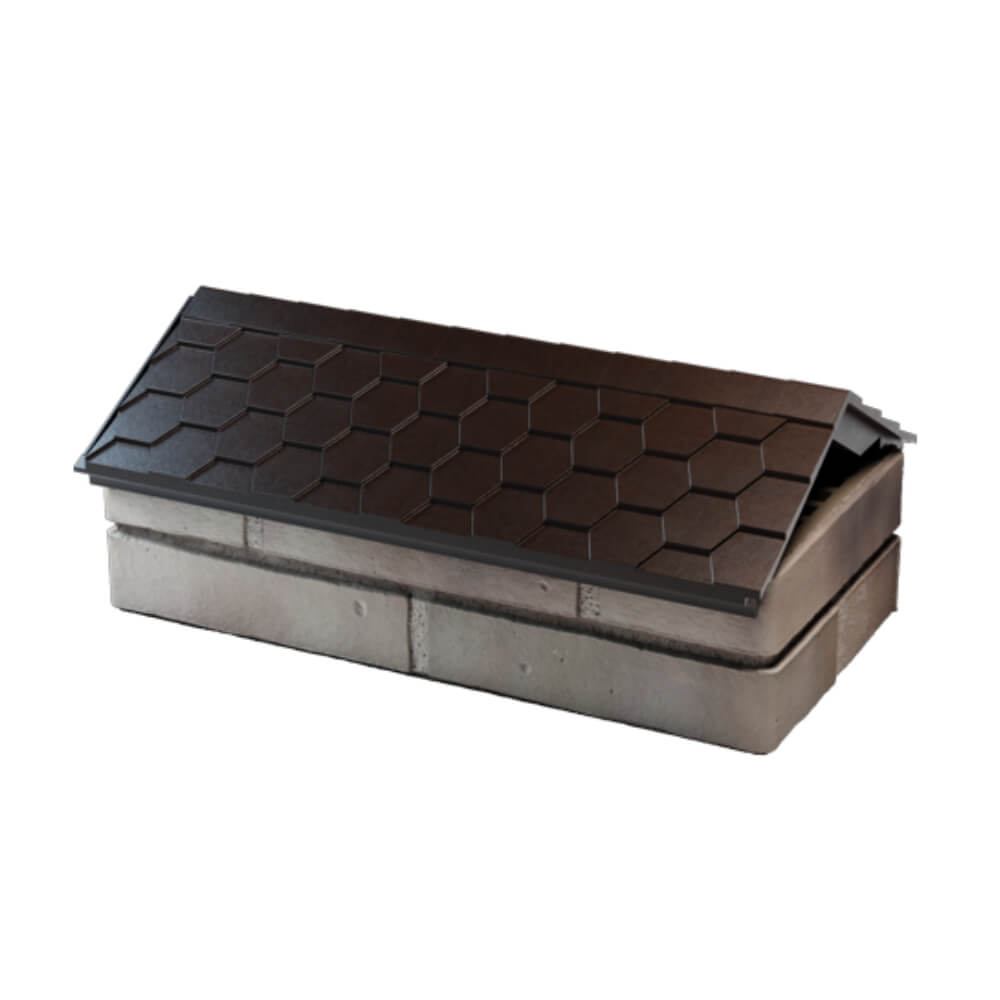 Парапет Zking Эверест Коричневый с посадкой на 1 кирпич (200/225/255мм) в Дербенте фото