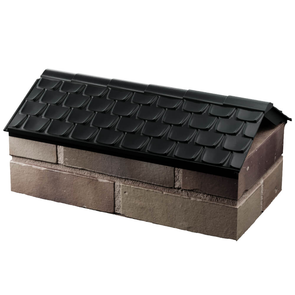 Парапет Zking Эльбрус Черный с посадкой на 1 кирпич (255мм) в Дербенте фото