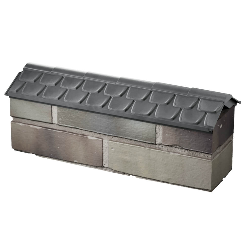 Парапет Zking Эльбрус Серый с посадкой на 0.5 кирпича (130мм) в Дербенте фото