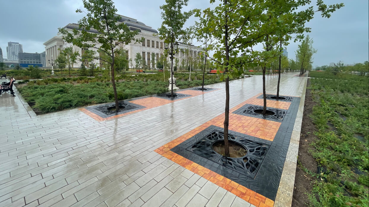 Приствольная решетка для дерева ZKING CRUST 1.2х1.2м Черная в Дербенте фото