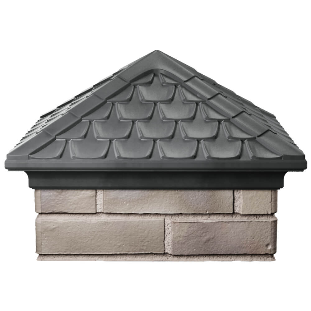 Колпак Zking Эльбрус Серый на столб 1.5х1.5 кирпича (385х385мм) Дербент фото