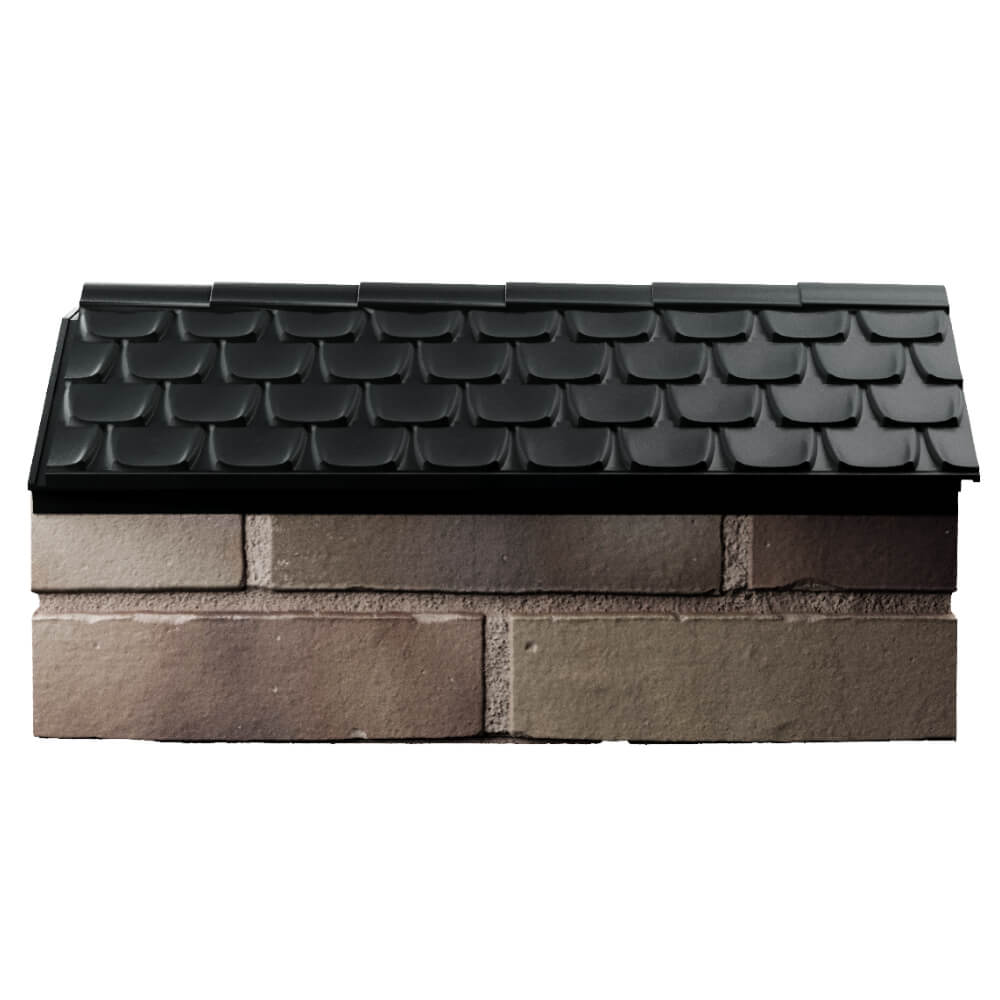 Парапет Zking Эльбрус Черный с посадкой на 1 кирпич (255мм) в Дербенте фото