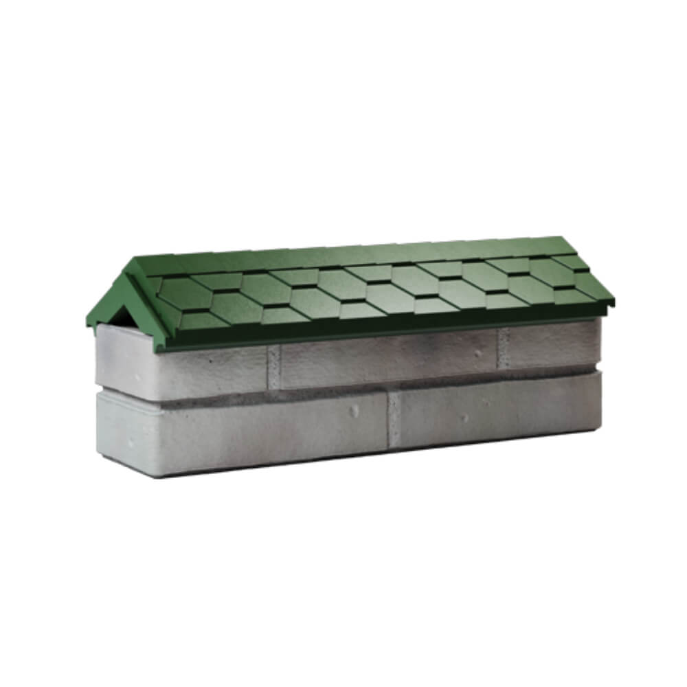 Парапет Zking Эверест Зеленый с посадкой на 0.5 кирпича (130мм) Дербент фото