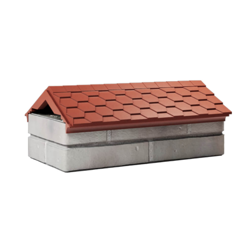 Парапет Zking Эверест Красный с посадкой на 1 кирпич (200/225/255мм) Дербент фото