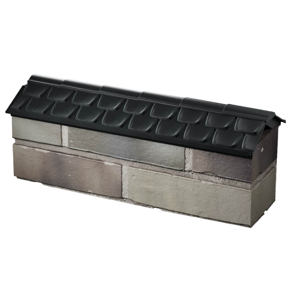 Парапет Zking Эльбрус Черный с посадкой на 0.5 кирпича (130мм) в Дербенте фото