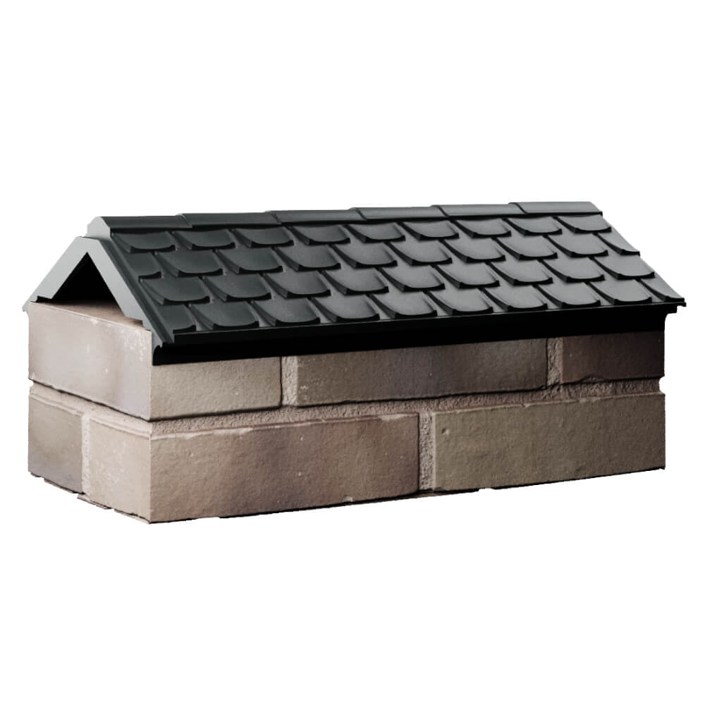 Парапет Zking Эльбрус Черный с посадкой на 1 кирпич (255мм) Дербент фото