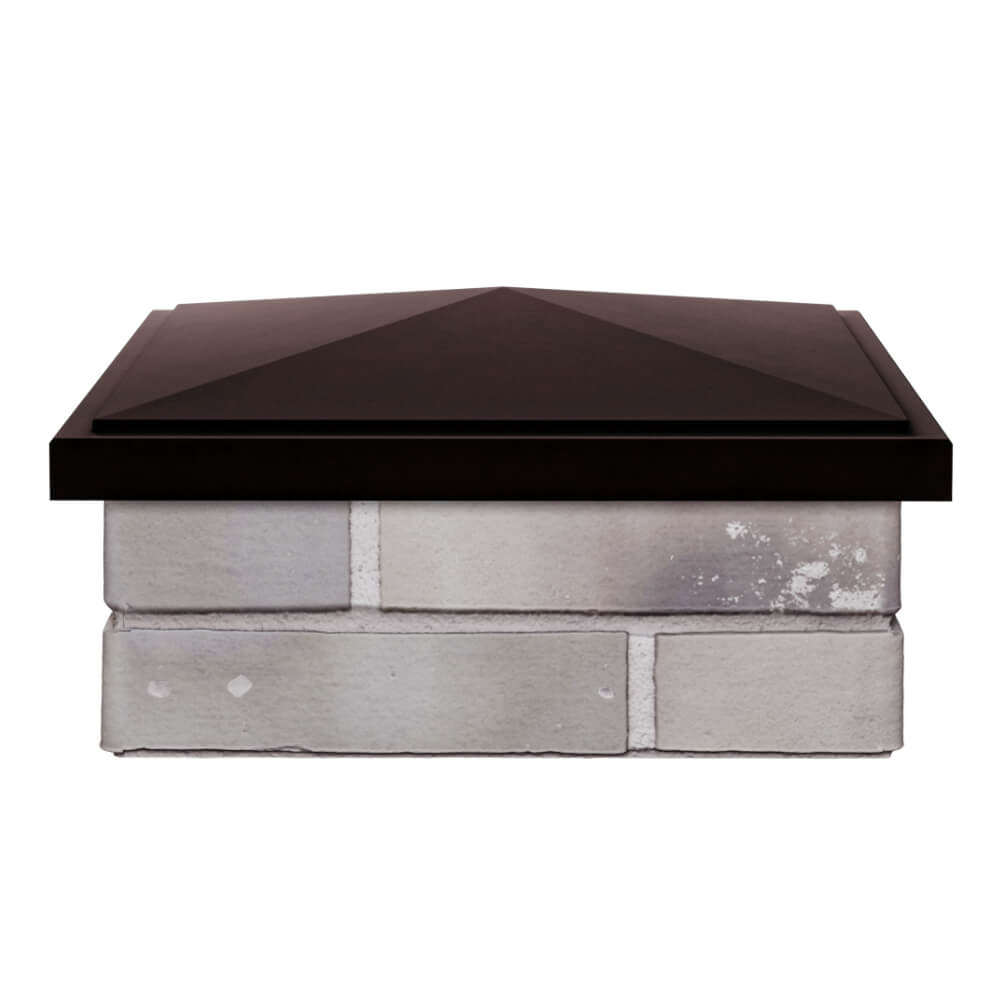 Колпак Zking БонаМоно Коричневый на столб 1.5х1.5 кирпича (385х385, 400х400мм) Дербент фото