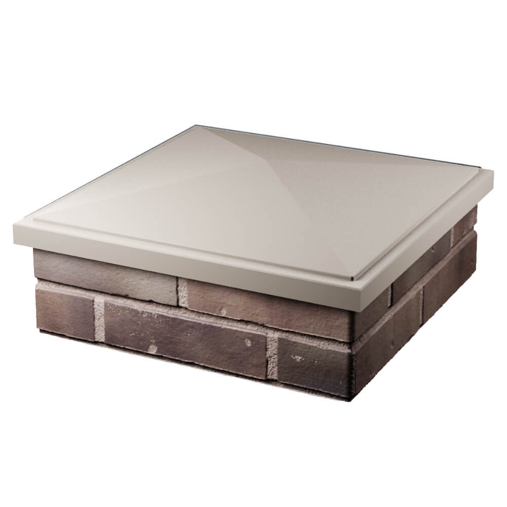 Колпак Zking БонаМоно Бежевый на столб 2х2 кирпича (515х515, 530х530мм) в Дербенте фото