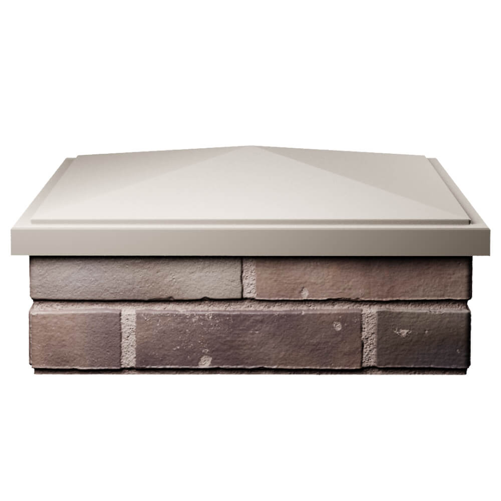 Колпак Zking БонаМоно Бежевый на столб 2х2 кирпича (515х515, 530х530мм) Дербент фото