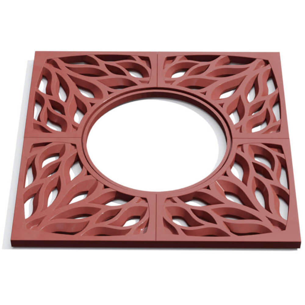 Приствольная решетка для дерева ZKING CRUST 1.2х1.2м Красная Дербент фото