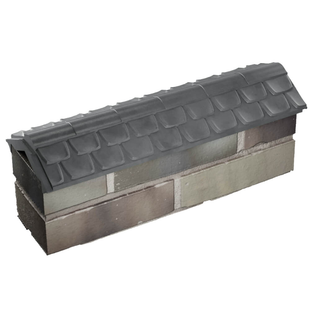 Парапет Zking Эльбрус Серый с посадкой на 0.5 кирпича (130мм) в Дербенте фото