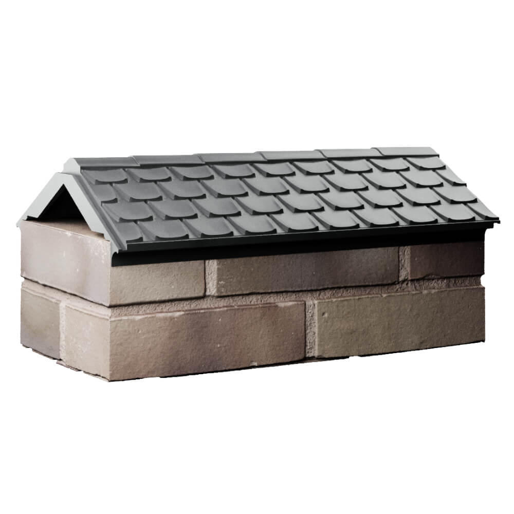 Парапет Zking Эльбрус Серый с посадкой на 1 кирпич (255мм) Дербент фото