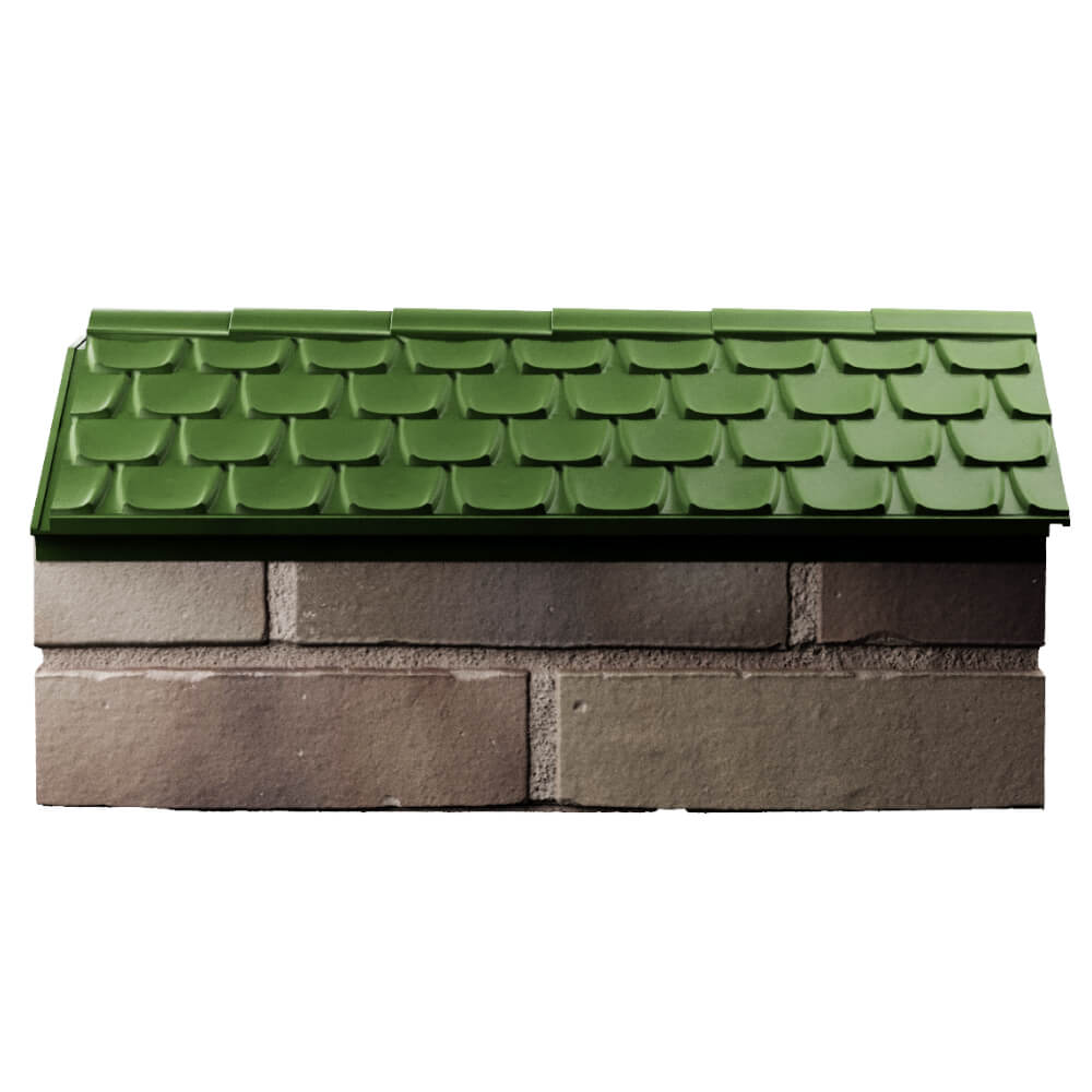Парапет Zking Эльбрус Зеленый с посадкой на 1 кирпич (255мм) в Дербенте фото
