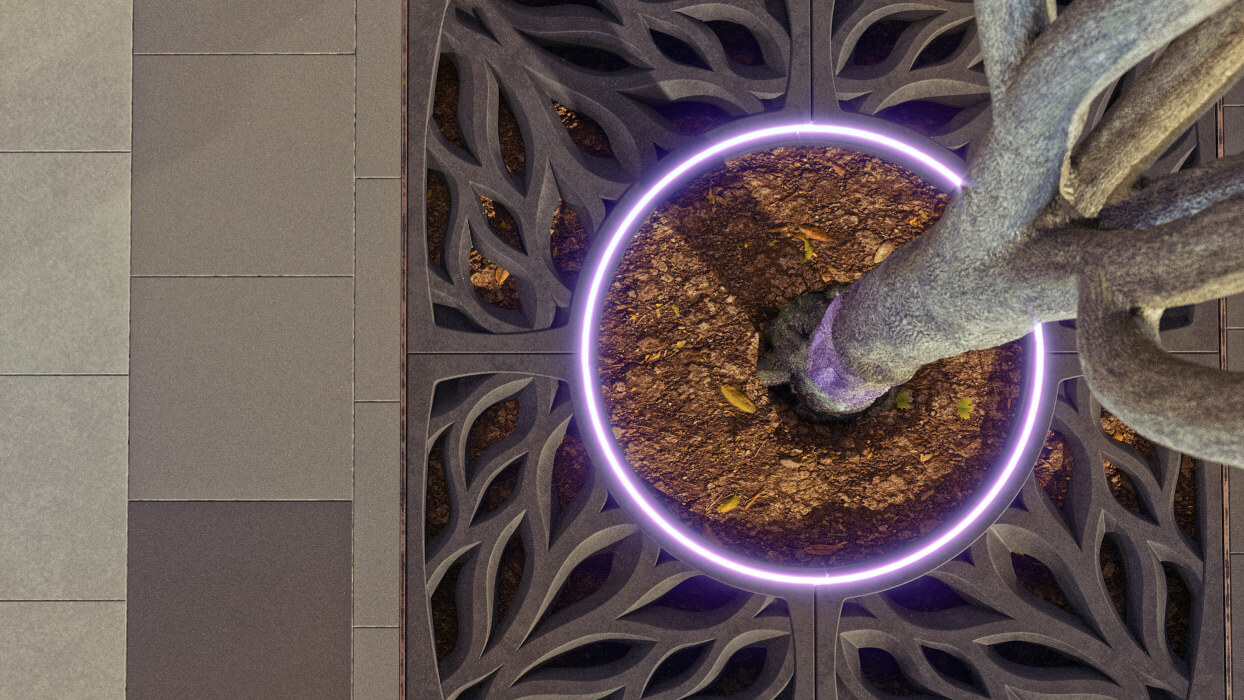 Приствольная решетка для дерева ZKING CRUST 1.2х1.2м Черная в Дербенте фото