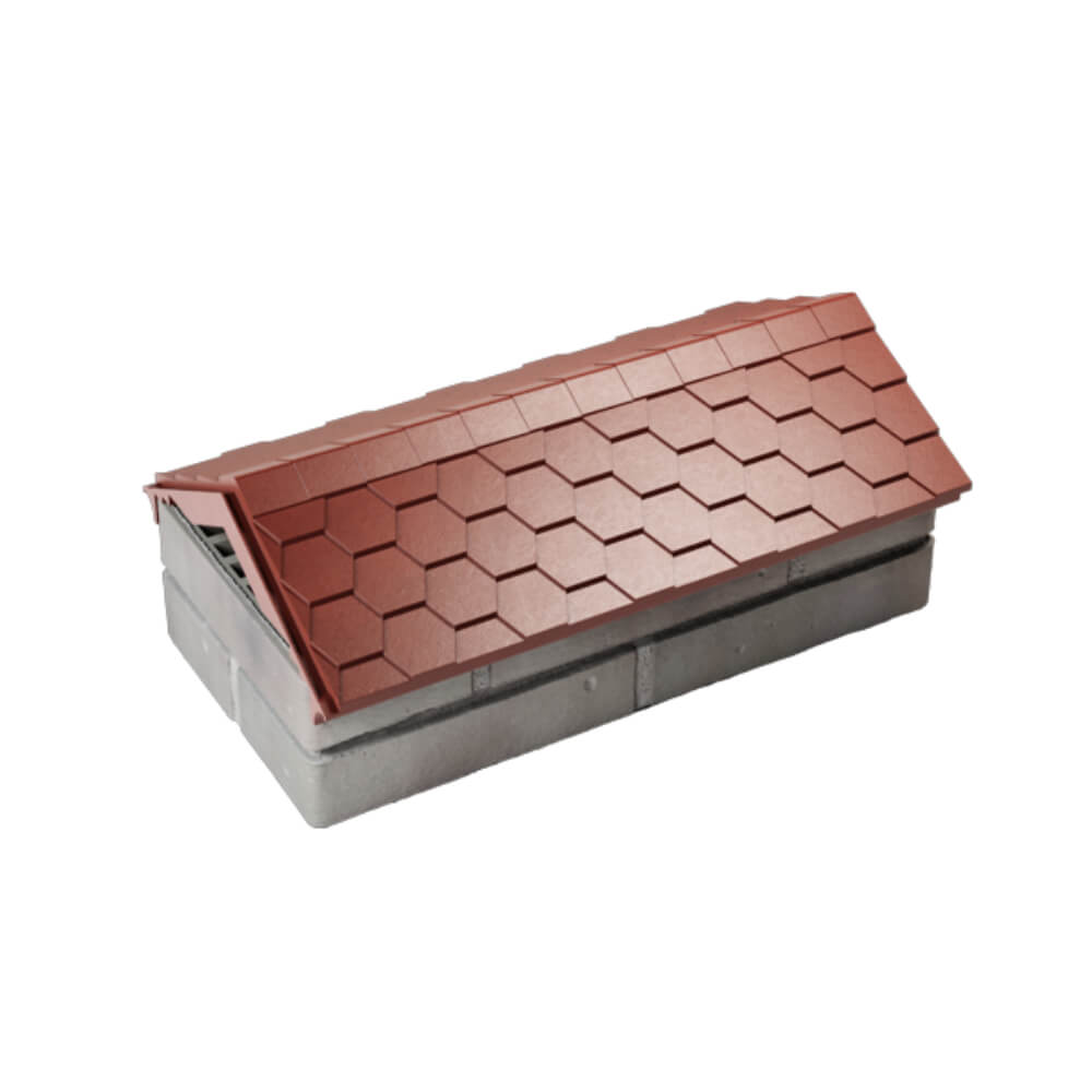 Парапет Zking Эверест Красный с посадкой на 1 кирпич (200/225/255мм) в Дербенте фото