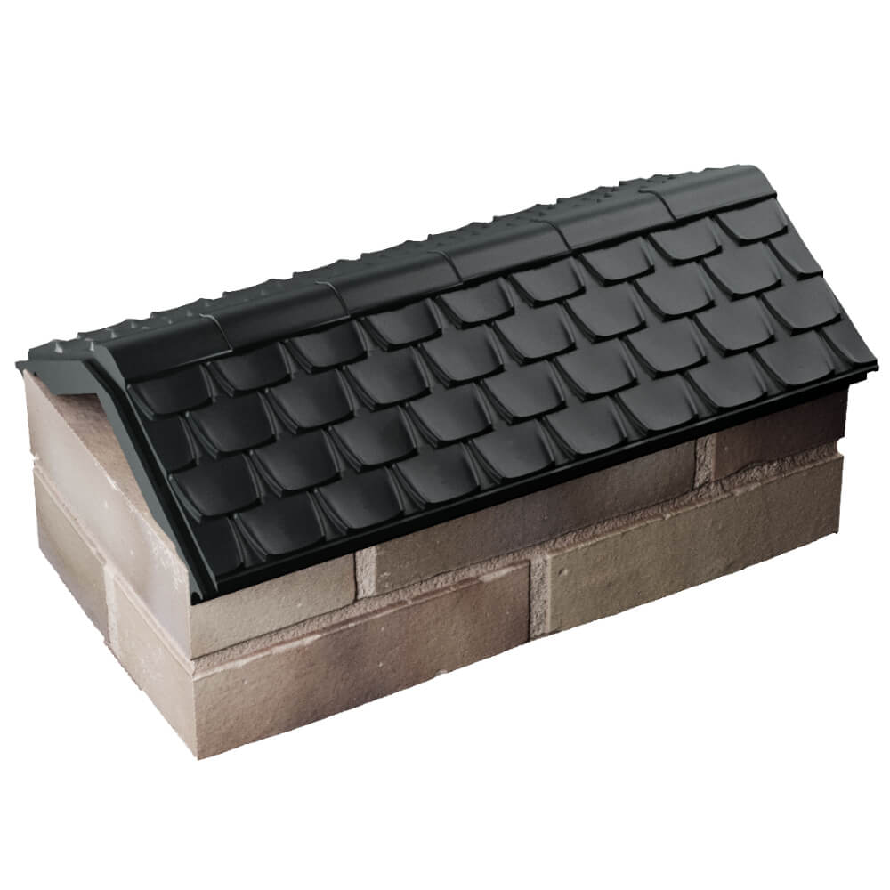 Парапет Zking Эльбрус Черный с посадкой на 1 кирпич (255мм) в Дербенте фото