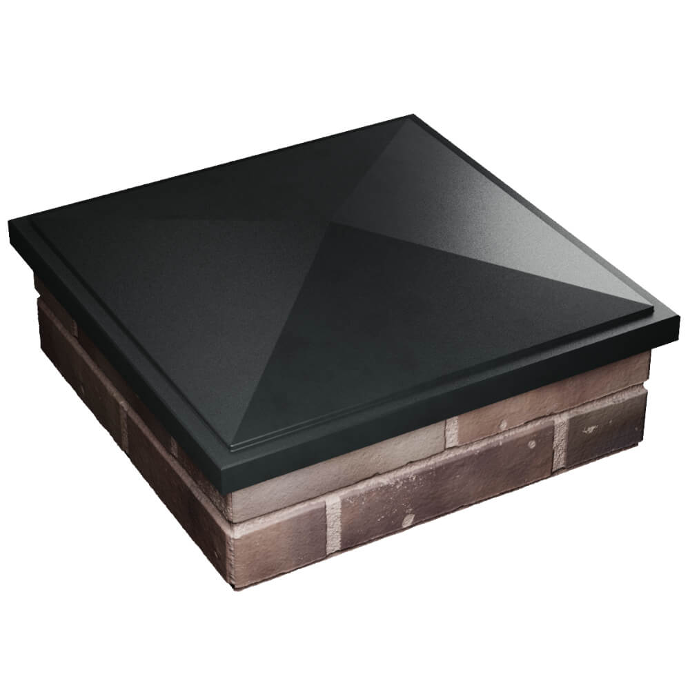 Колпак Zking БонаМоно Черный на столб 2х2 кирпича (515х515, 530х530мм) в Дербенте фото