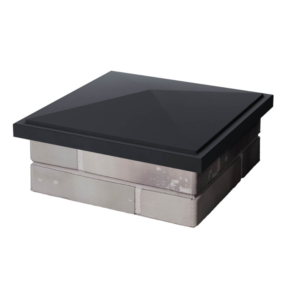 Колпак Zking БонаМоно Серый на столб 1.5х1.5 кирпича (385х385, 400х400мм) в Дербенте фото