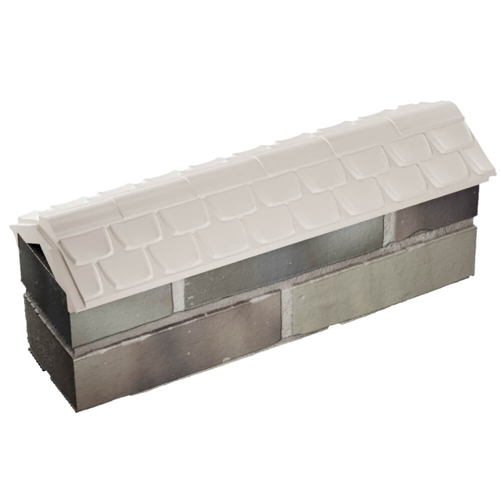Парапет Zking Эльбрус Бежевый с посадкой на 0.5 кирпича (130мм) в Дербенте фото