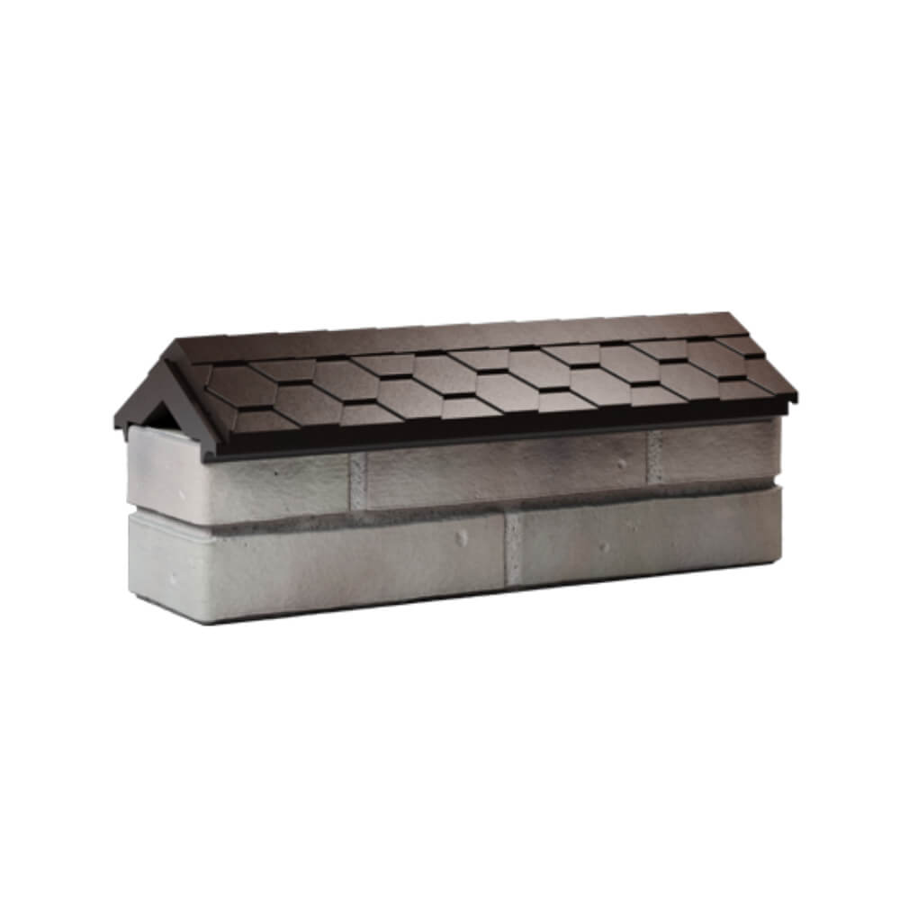 Парапет Zking Эверест Коричневый с посадкой на 0.5 кирпича (130мм) Дербент фото