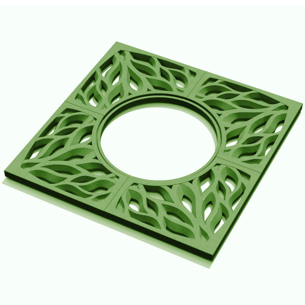 Приствольная решетка для дерева ZKING CRUST 1.2х1.2м Зеленая в Дербенте фото