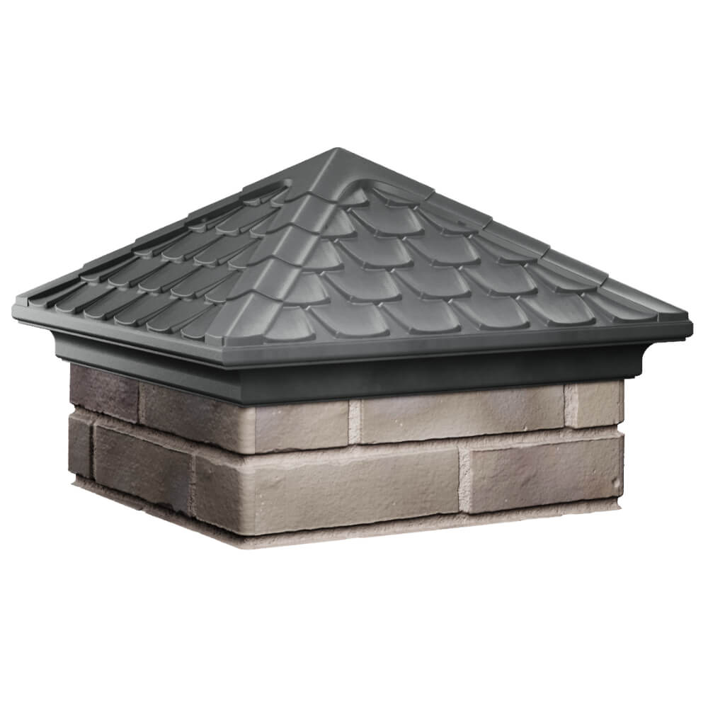 Колпак Zking Эльбрус Серый на столб 1.5х1.5 кирпича (385х385мм) в Дербенте фото