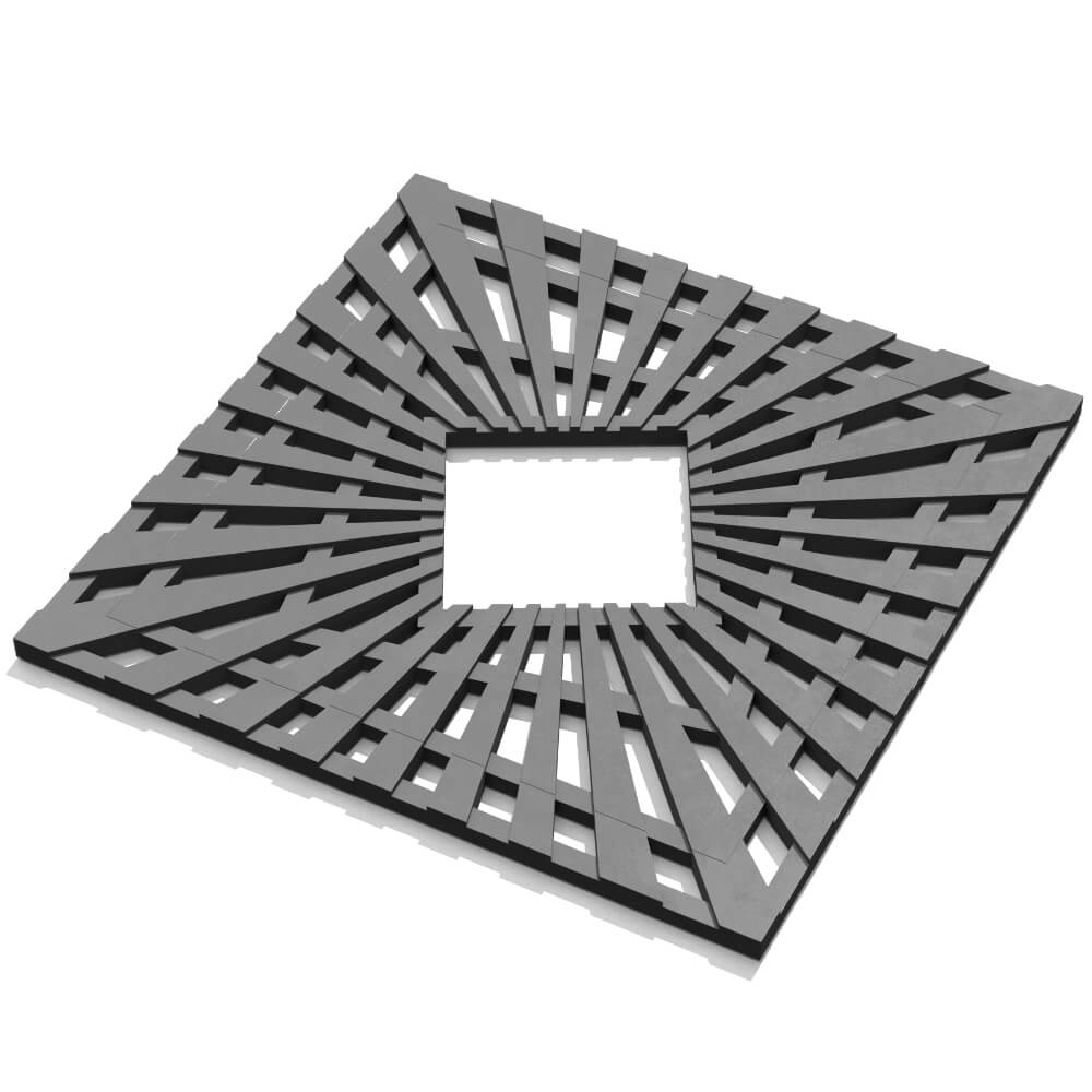 Приствольная решетка для дерева ZKING ATMOSPHERE 1.2х1.2м Серая в Дербенте фото