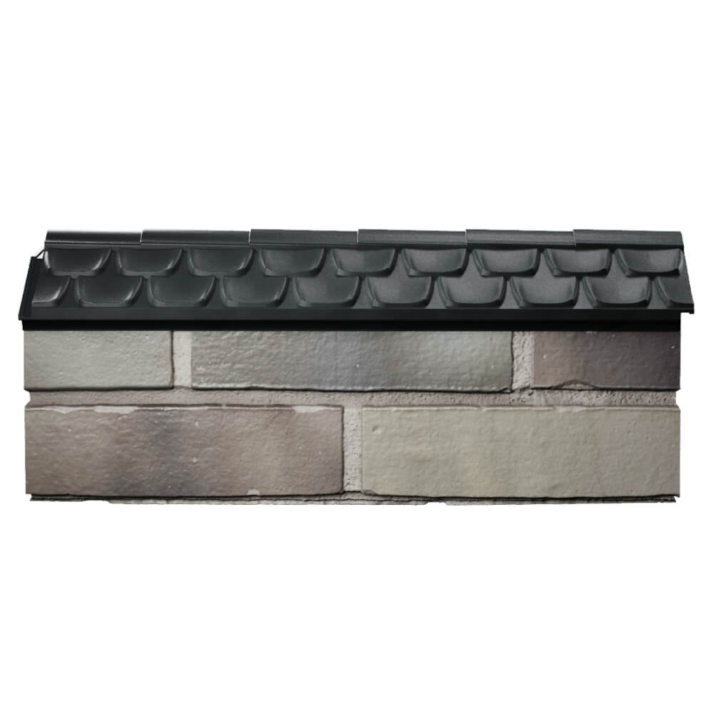 Парапет Zking Эльбрус Черный с посадкой на 0.5 кирпича (130мм) в Дербенте фото