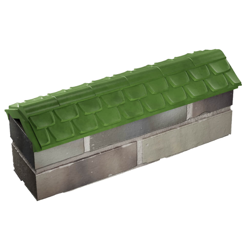Парапет Zking Эльбрус Зеленый с посадкой на 0.5 кирпича (130мм) в Дербенте фото